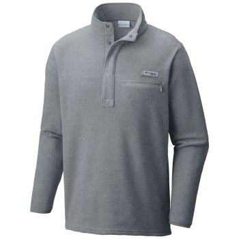 Pánské Bundy Columbia PFG Harborside Fleece Šedé CROKXB675